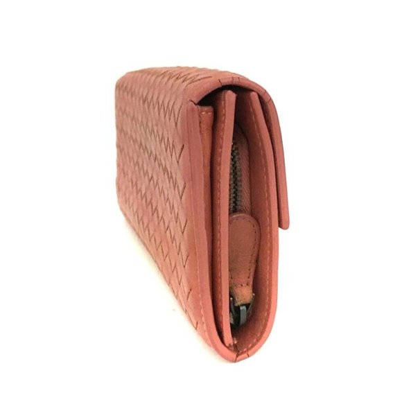 556120A V Bottega Veneta Wallet Long Intrecciato Lambskin Bifold - Picture 3 of 9